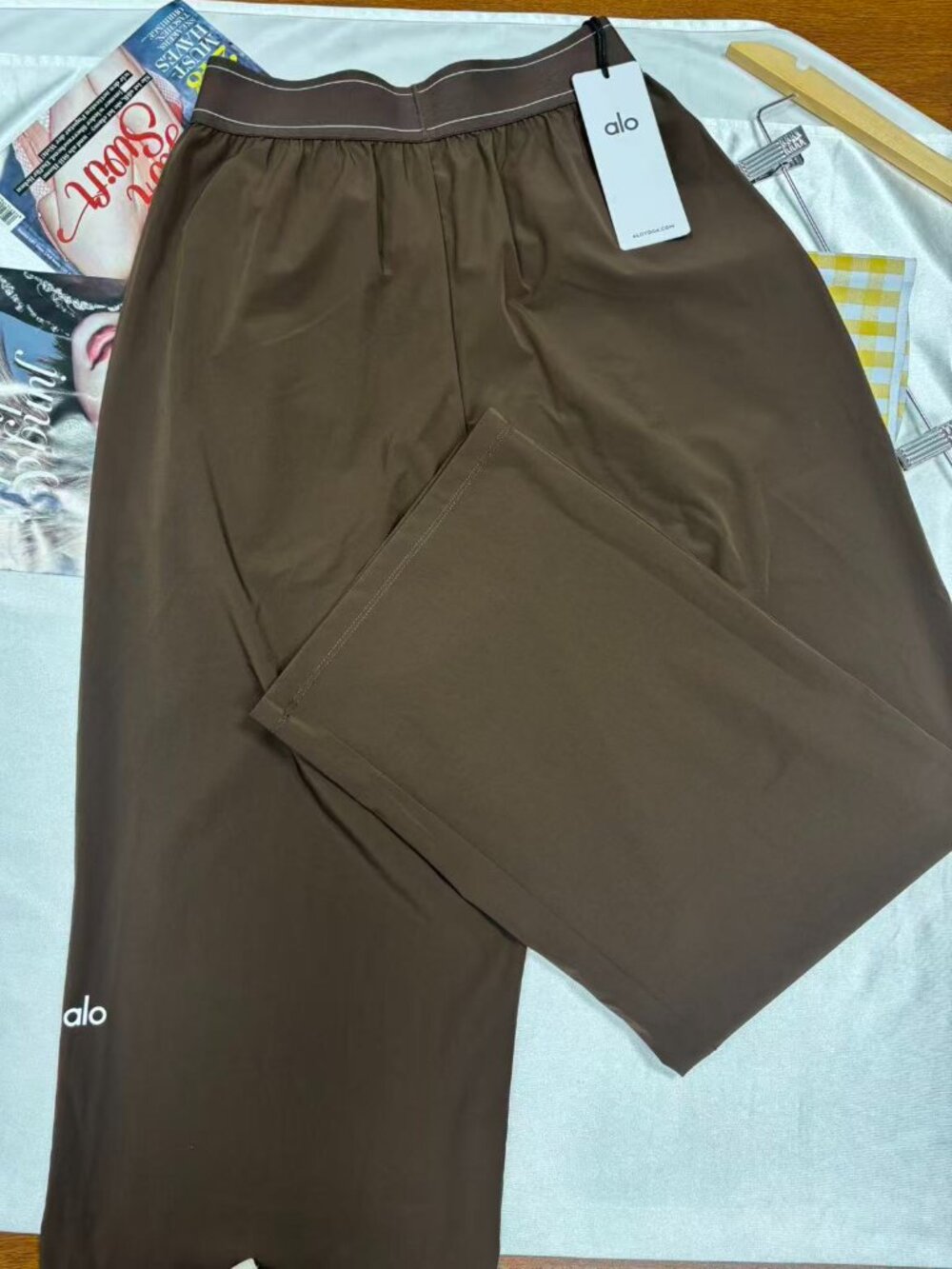 💯Alo Yoga Suit Up Trouser Coffee Brown🤎Regular 30-inch Inner Seam Length - Picture 5 of 11